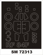 1/72 Republic RF-84F Thunderflash masks