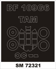 1/72 Messerschmitt Bf-109G-6 mask
