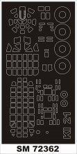 1/72 Mitsubishi Ki-21-Ib Sally paint masks