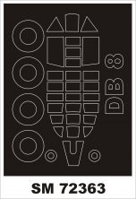 1/72 Douglas DB-8A/3N 1 canopy masks for Special Hobby