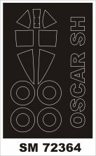 1/72 Nakajima Ki-43-III Hayabusa / Oscar mask for Special Hobby