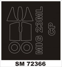 1/72 Mikoyan MiG-23ML/MiG-23MLA mask for Clear Prop