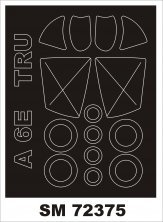 1/72 Grumman A-6E INTRUDER mask for Trumpeter