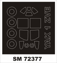 1/72 Yakovlev Yak-1 mask for Zvezda
