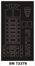 1/72 Fairey BATTLE mask for Frrom-Azur