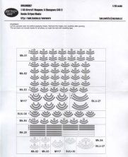 1/48 Mask Aircraft Weapons A (bombs stripes)