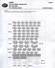 1/48 Masks for Aircraft Weapons A (bombs stripes)