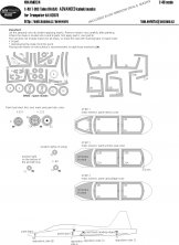 1/48 Northrop T-38C Talon ADVANCED kabuki masks aircraft canopy