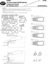 1/48 Vought F-8E and F-8J Crusader ADVANCED kabuki masks aircraf