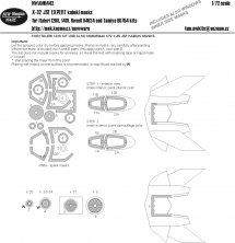 1/72 JSF X-32A EXPERT kabuki masks
