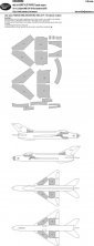 1/48 Mask MiG-21F-13 METALIC PANELS for Eduard