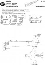 New Ware Masque F-86A EXPERT 1/72 pour Clear Prop