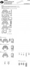 New Ware CH-54A Tarhe ADVANCED Masks 1/72 for ICM 72001