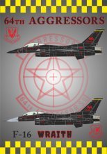 1/32 64TH Aggressors F-16 Wraith PAINT