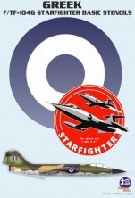 1/48 Greek Lockheed F-104G/TF-104G Starfighter basic stencils