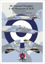 1/72 McDonnell F-4E Phantom II Aup Roundels Numbers & Markings