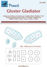 1/144 Canopy mask Gloster Gladiator