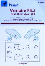 1/144 Canopy mask Vampire FB.5
