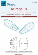 1/144 Canopy mask Mirage III