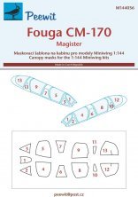 1/144 Canopy mask Fouga CM.170 Magister