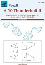 1/144 Canopy mask A-10 Thunderbolt II for Heller