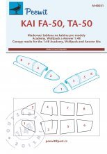 1/48 Canopy mask KAI FA-50, TA-50 for Academy