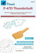 1/48 Canopy mask P-47D Thunderbolt for Italeri/Academy