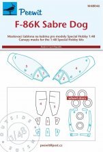 1/48 Canopy mask F-86K Sabre Dog for Special Hobby