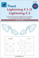 1/72 Canopy mask Lightning F.3 and F.1/2 (SWORD)