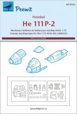 1/72 Canopy mask Heinkel He 111 P-2