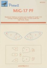 1/72 Canopy mask MiG-17 PF