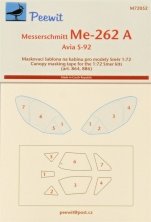 1/72 Canopy mask Messerschmitt Me-262A