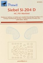 1/72 Canopy mask Siebel Si-204 D