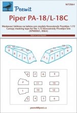 1/72 Canopy mask Piper PA-18/L-18C
