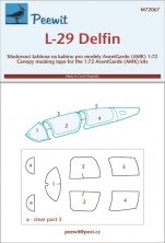 1/72 Canopy mask L-29 Delfin