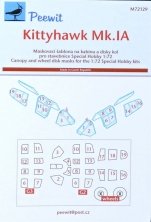 1/72 Canopy mask Kittyhawk Mk.IA