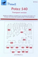 1/72 Canopy mask Potez 540 Transport version