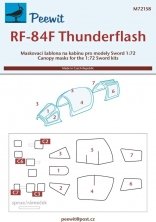 1/72 Canopy mask RF-84F Thunderflash