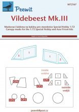 1/72 Canopy mask Vildebeest Mk.III