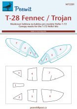 1/72 Canopy mask T-28 Fennenc/Trojan