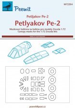 1/72 Canopy mask Petlyakov Pe-2