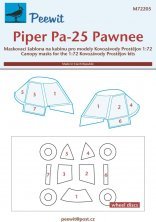 1/72 Canopy mask Piper Pa-25 Pawnee