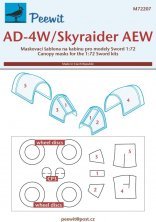 1/72 Canopy mask AD-4W/Skyraider AEW
