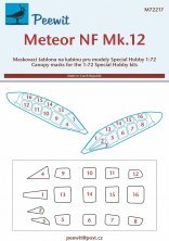 1/72 Canopy mask Meteor NF Mk.12