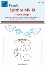 1/72 Canopy mask Spitfire Mk.IX Bubble canopy