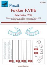 1/72 Canopy mask Fokker F.VIIb