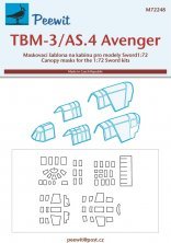 1/72 Canopy mask TBM-3S/AS.4 Avenger
