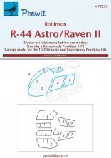1/72 Canopy mask Robinson R-44 Astro/Raven II