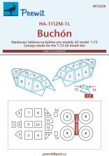 1/72 Canopy mask HA-1112M-1L Buchn