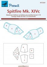 1/72 Canopy mask Spitfire Mk.XIVc
